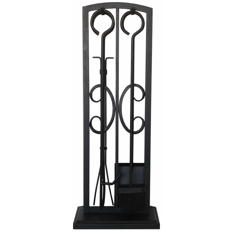 Allen Roth 5 Piece Metal Fireplace Tool Set At Lowes Com