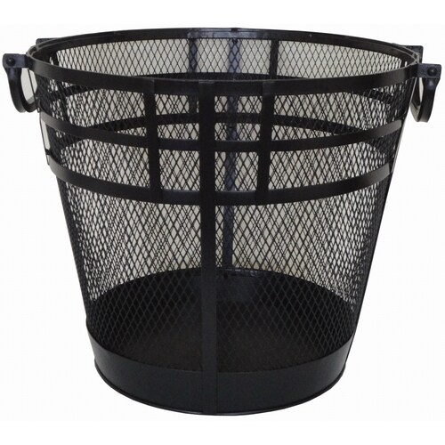 Style Selections Black Mesh Log Basket in the Firewood Racks department