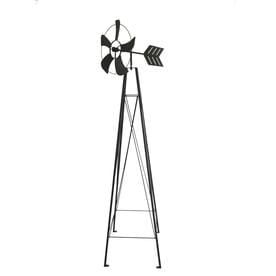 Garden Accents Black Powder Coated Steel Wind Spinner