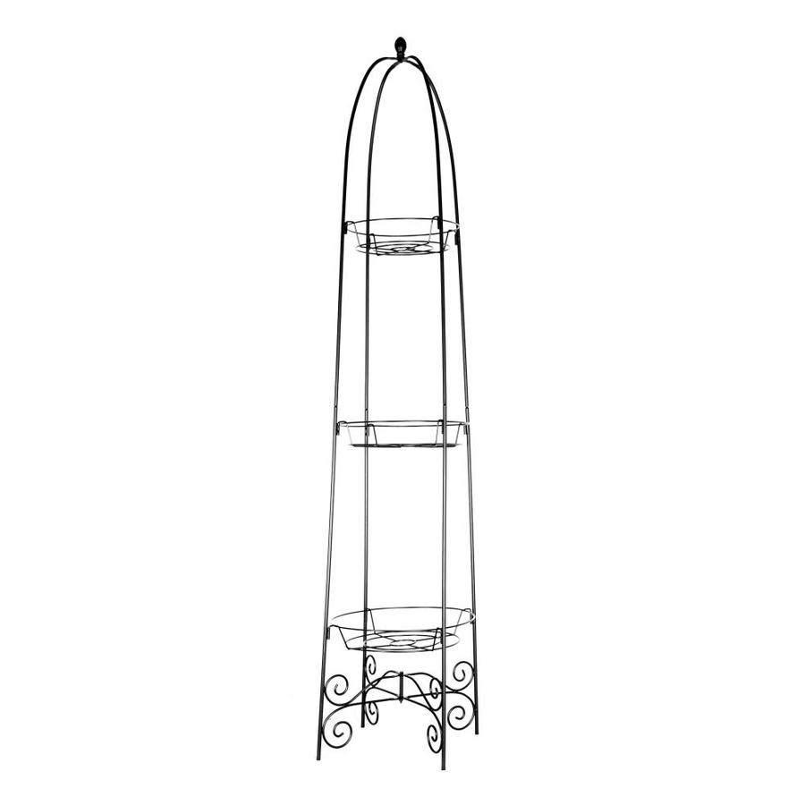 73.5in Black Indoor/Outdoor Novelty Steel Plant Stand at