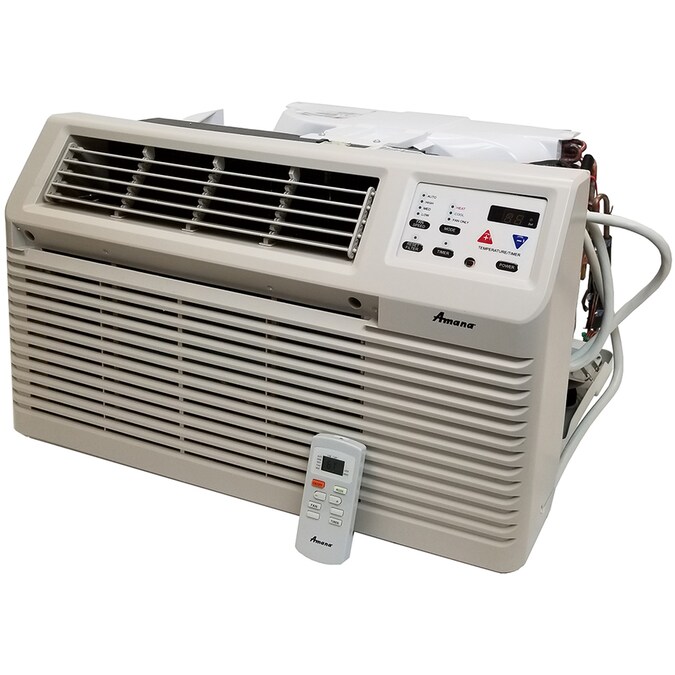 Amana 9300 Btu 425 Sq Ft 115 Volt Through The Wall Air Conditioner With Heater In Conditioners Department At Com - Heater Air Conditioner Wall Unit