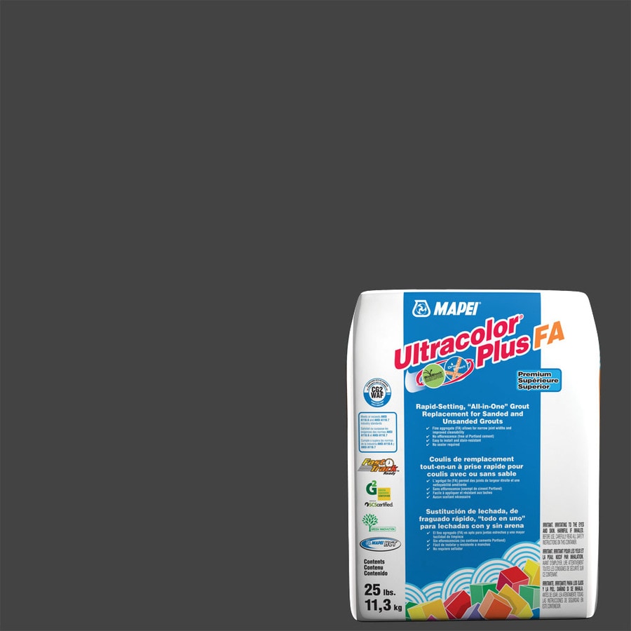 shop mapei ultracolor plus fa 25 lb black sanded unsanded powder grout at lowes com shop mapei ultracolor plus fa 25 lb black sanded unsanded powder grout at lowes com
