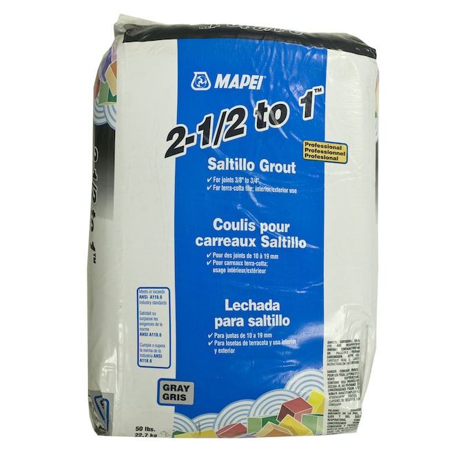 MAPEI Saltillo 50lb Gray Sanded Grout in the Grout