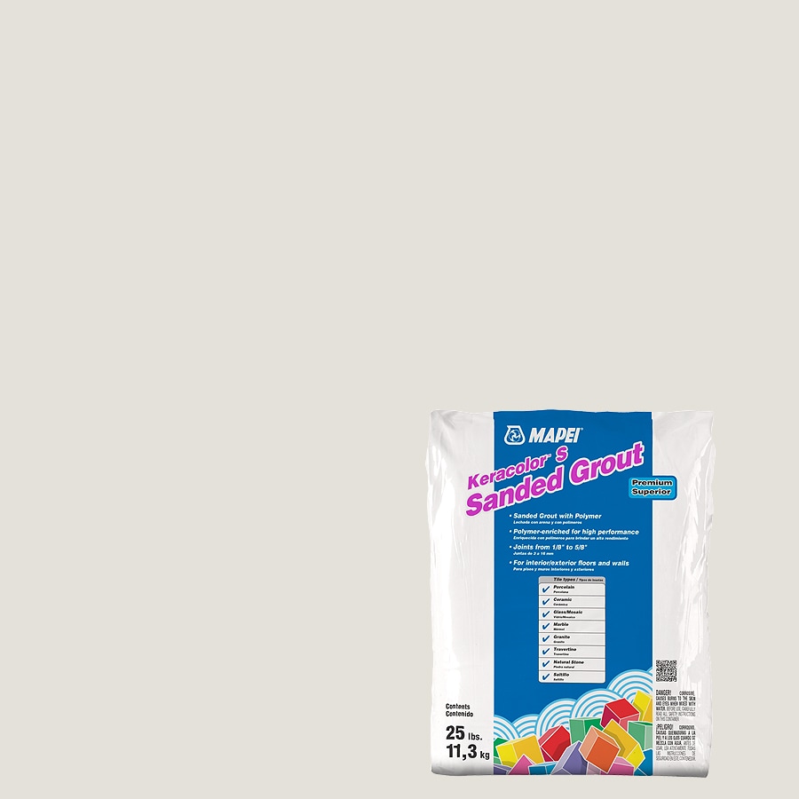 MAPEI Keracolor S 25lb White Sanded Grout at