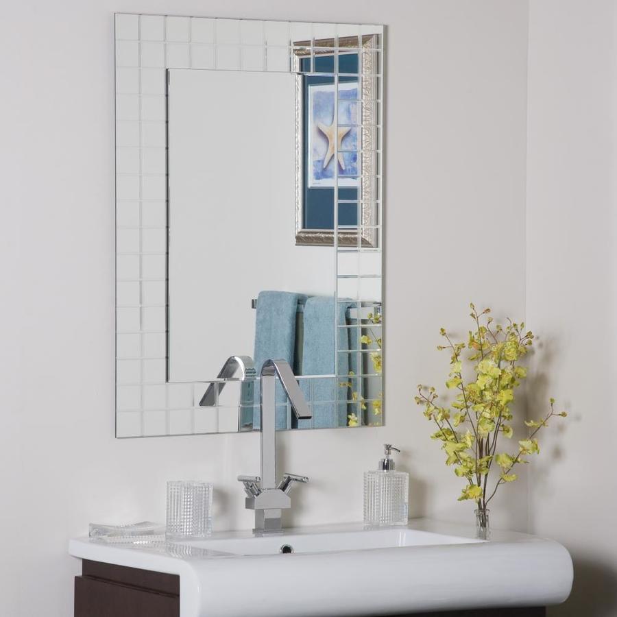 Decor Wonderland 236 In Rectangular Frameless Bathroom Mirror At 3793