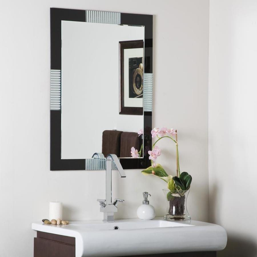 Decor Wonderland 23.6-in Rectangular Frameless Bathroom ...