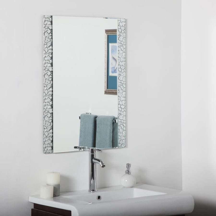 Decor Wonderland 23 6 In Rectangular Frameless Bathroom Mirror At