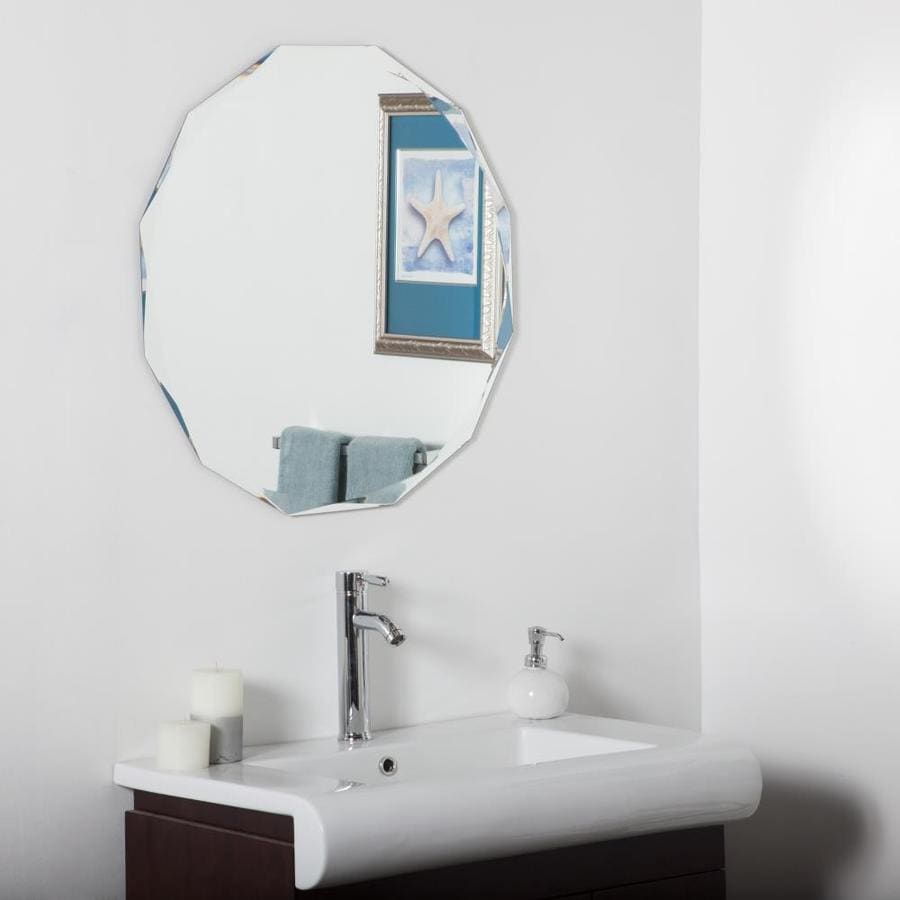 Decor Wonderland 27 6 In Round Frameless Bathroom Mirror At