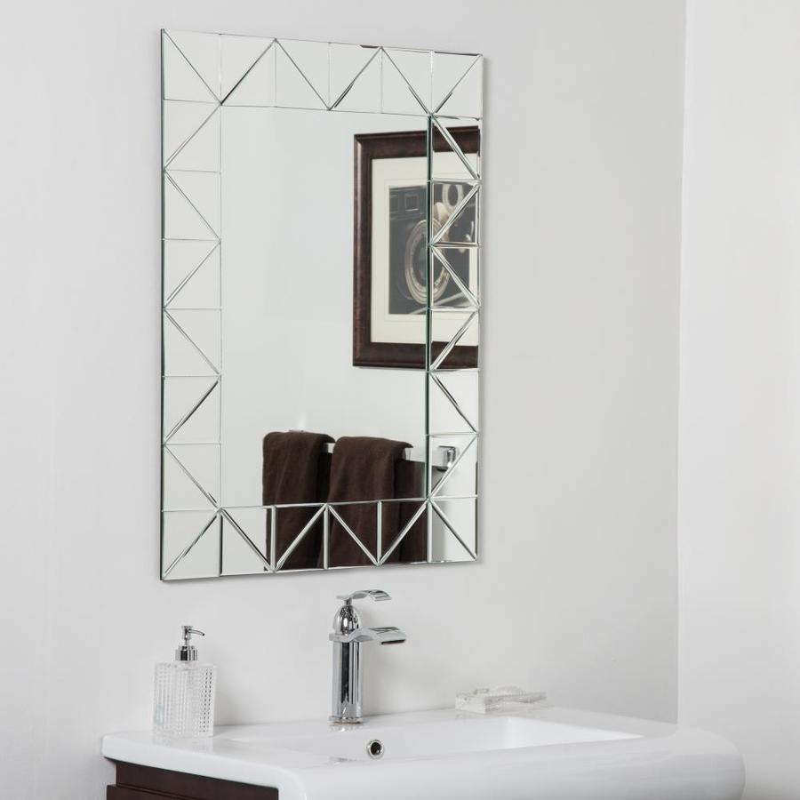 Decor Wonderland 23 6 In Silver Rectangular Frameless