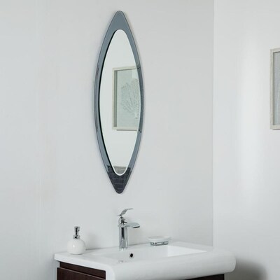 Decor Wonderland 39 5 In Silver Frameless Bathroom Mirror At Lowes Com