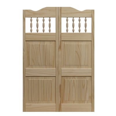 Royal Orleans Solid Core Pine Cafe Interior Door With Hardware Common 32 In X 42 In Actual 32 In X 42 In