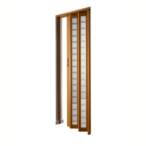 Spectrum Metro Beech Vinyl Accordion Door With Hardware Common