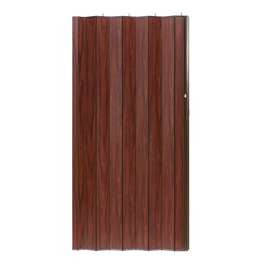 Spectrum Woodshire Brown Mdf Accordion Door With Hardware Common