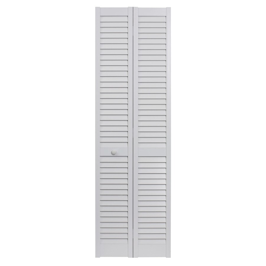 Seabrooke White Louver Pvc Bifold Door Hardware Included Common 36 In X 80 In Actual 35 5 In X 78 625 In