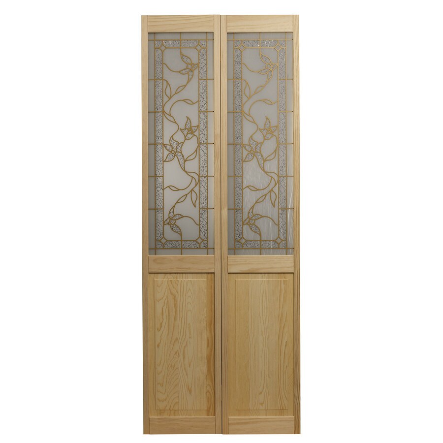 Bifold Door Decorative Glass Bifold Sliding Closet Doors At