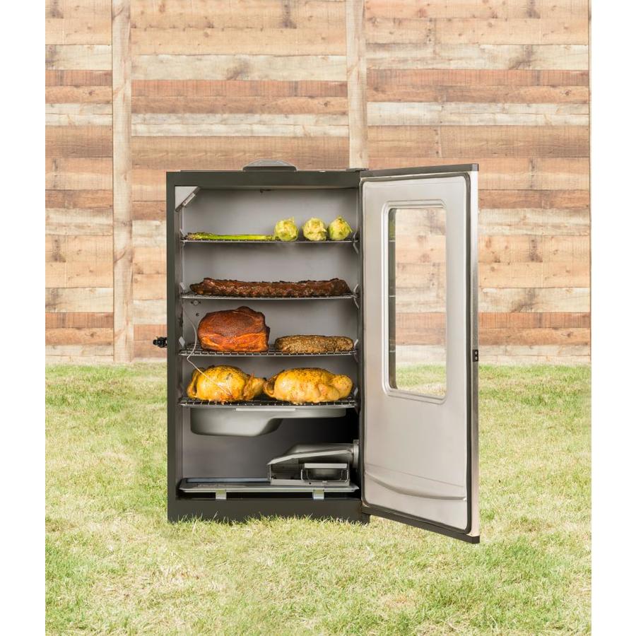 Masterbuilt 1200-Watt Black With Stainless Steel Door Electric Vertical ...