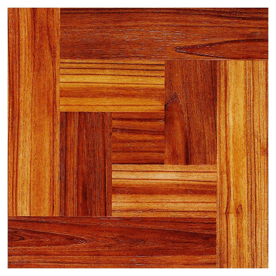 Cryntel 1-Piece 12-in x 12-in Chateau Peel-And-Stick Wood Vinyl Tile in ...