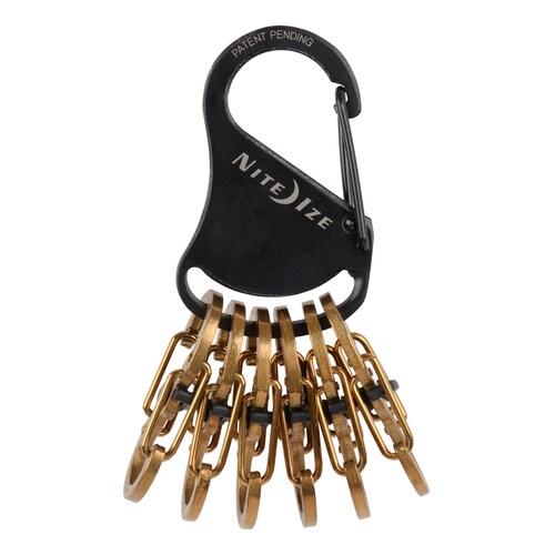 Nite Ize Black and Brass Keychain at