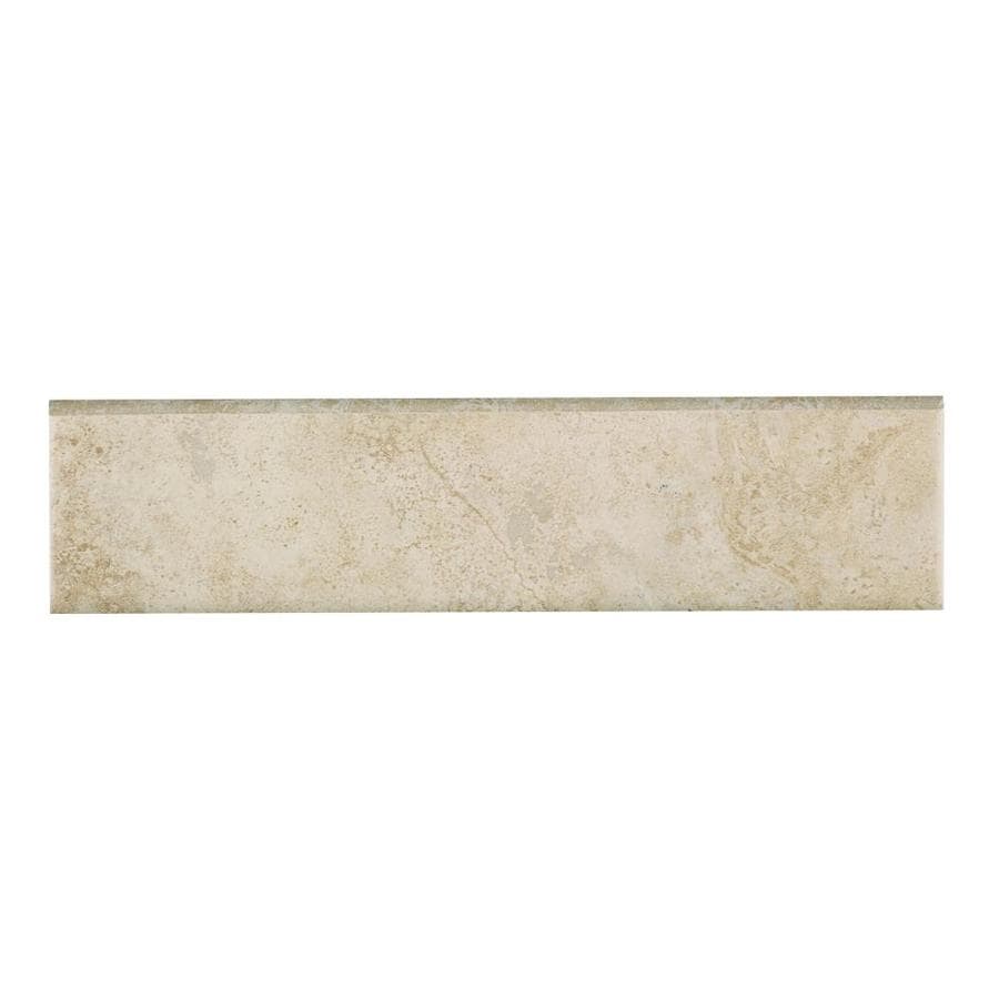 Style Selections Capri Natural Thru Body Porcelain Bullnose Tile
