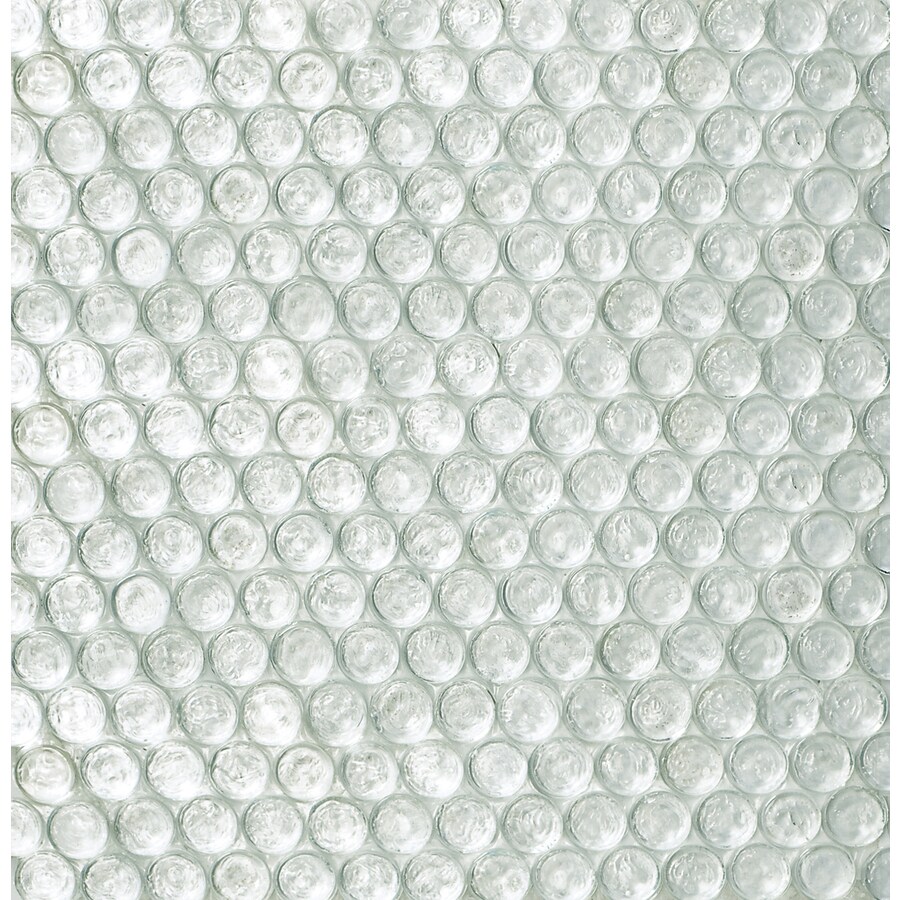 GBI Tile & Stone Inc. GLPENNYCASTMOS Clear Glass Mosaic Wall Tile (Common: 12-in x 12-in; Actual: 11.61-in x 12.01-in)