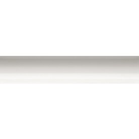 allen + roth 12-Pack White Ceramic Half Round Tile (Common: 1-1/5-in x 6-in; Actual: 1.18-in x 5.9-in)