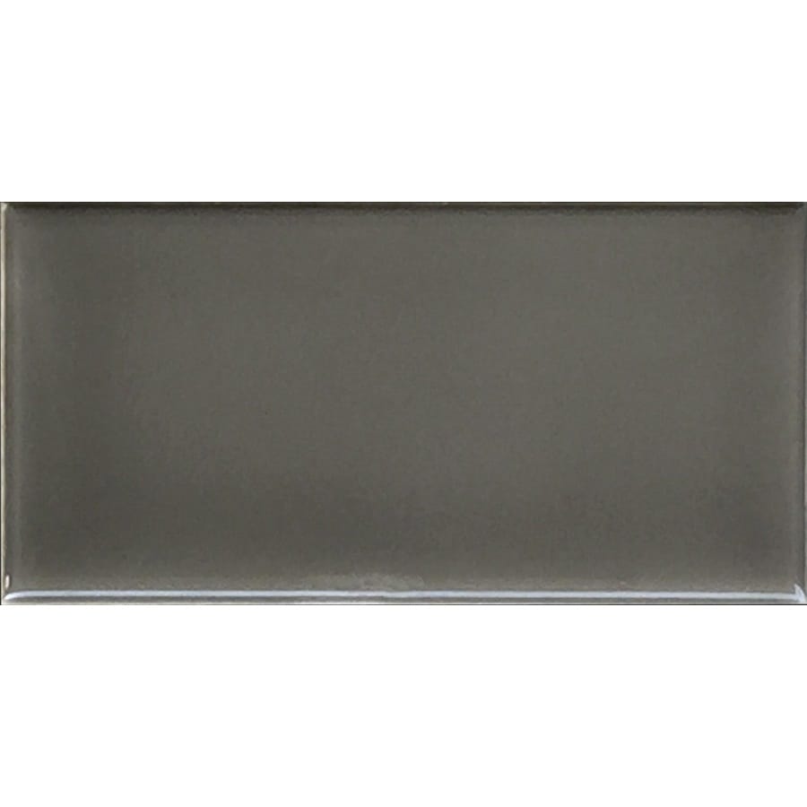 Allen Roth Charcoal Ceramic Subway Tile Common 3 In X 6 Allen Roth Charcoal Ceramic Subway Tile Common 3 In X 6