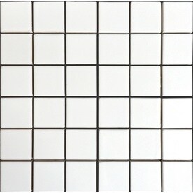 allen + roth White 12-in x 12-in Ceramic Uniform Squares Mosaic Wall Tile (Common: 12-in x 12-in; Actual: 11.81-in x 11.77-in)