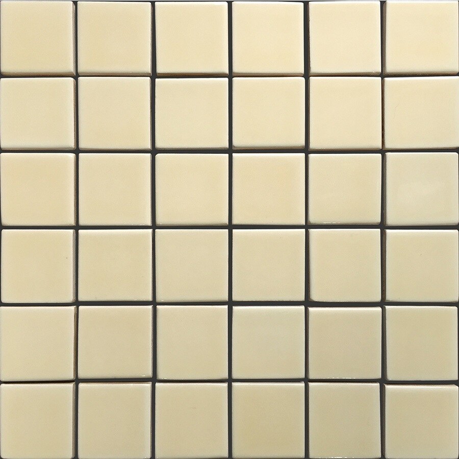 Allen Roth Fawn Uniform Squares Mosaic Ceramic Wall Tile Allen Roth Fawn Uniform Squares Mosaic Ceramic Wall Tile Common 12 In