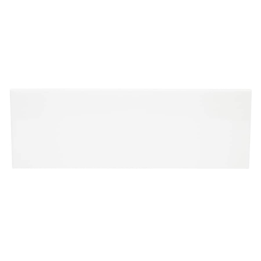 allen + roth White 4-in x 12-in Glazed Ceramic Subway Wall Tile in the ...