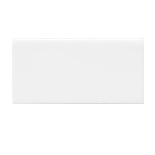 allen + roth White Ceramic Bullnose Tile (3in x 6in) in the Accent