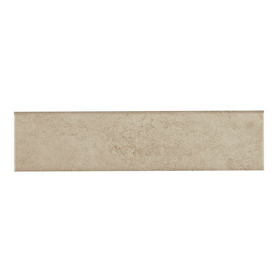 Style Selections PORSBNA Sienna Mixed/Glazed Porcelain Porcelain Bullnose Tile (Common: 3-in x 12-in; Actual: 2.83-in x 11.81-in)