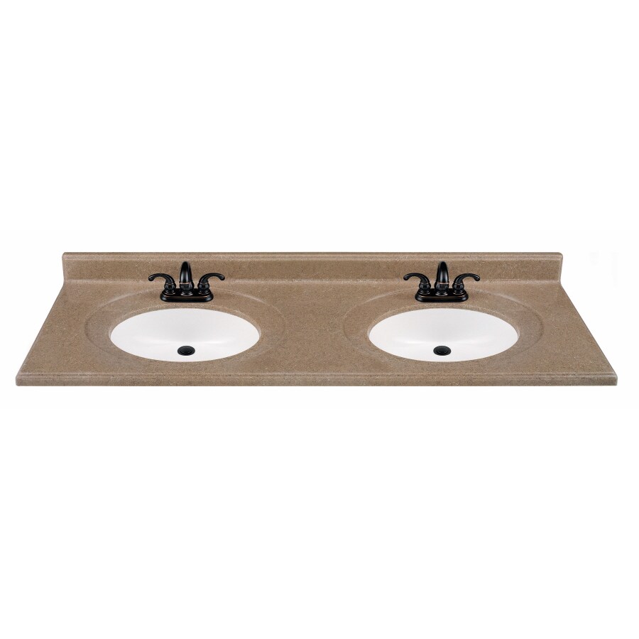 Estate By Rsi 61 W X 22 D Double Bowl Stonetek Kona Vanity Top Estate By Rsi 61 W X 22 D Double Bowl Stonetek Kona