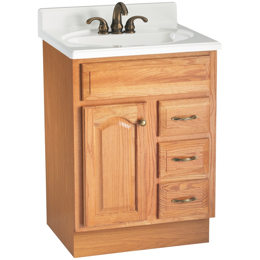 ESTATE by RSI V26025 Elegance Oak Bathroom Vanity Base Cabinet without Top