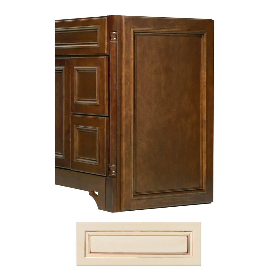 Architectural bath vanilla chocolate bathroom vanity end panel at lowes