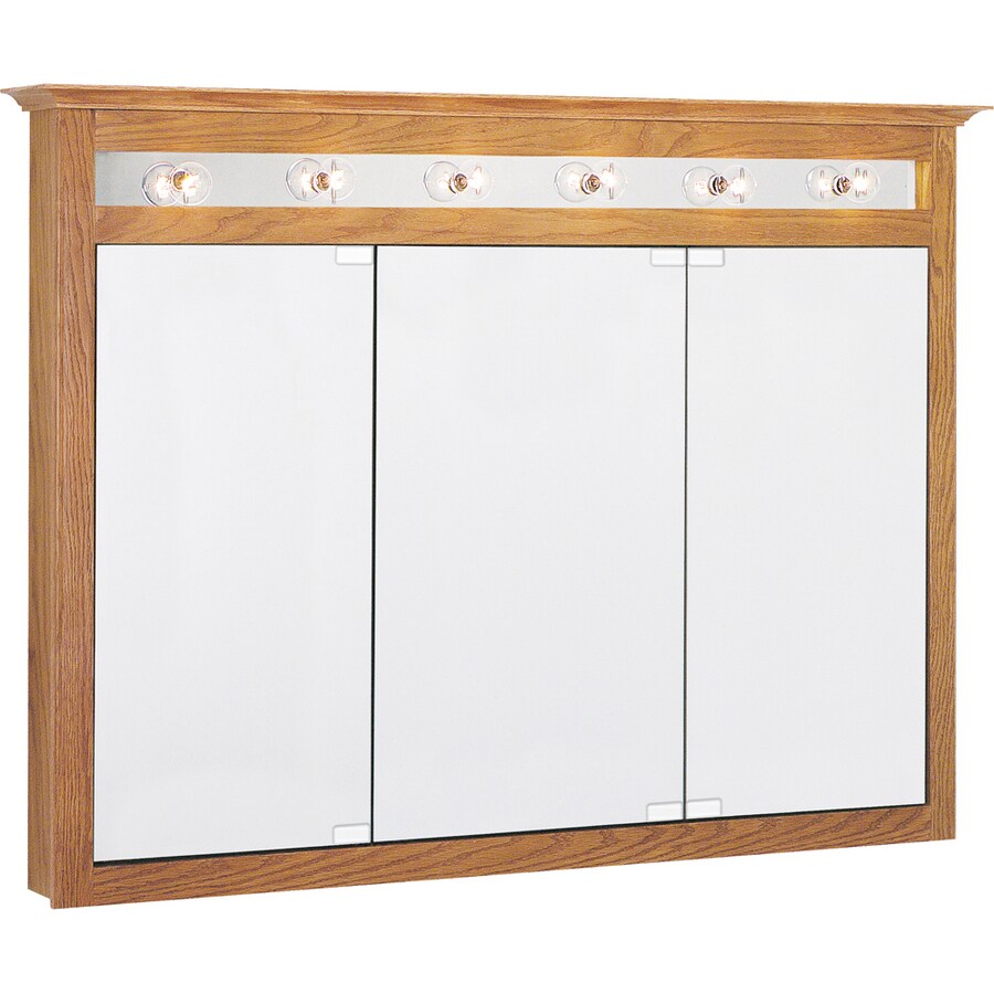 Project Source 49.5-in x 36-in Surface Medicine Cabinet ...