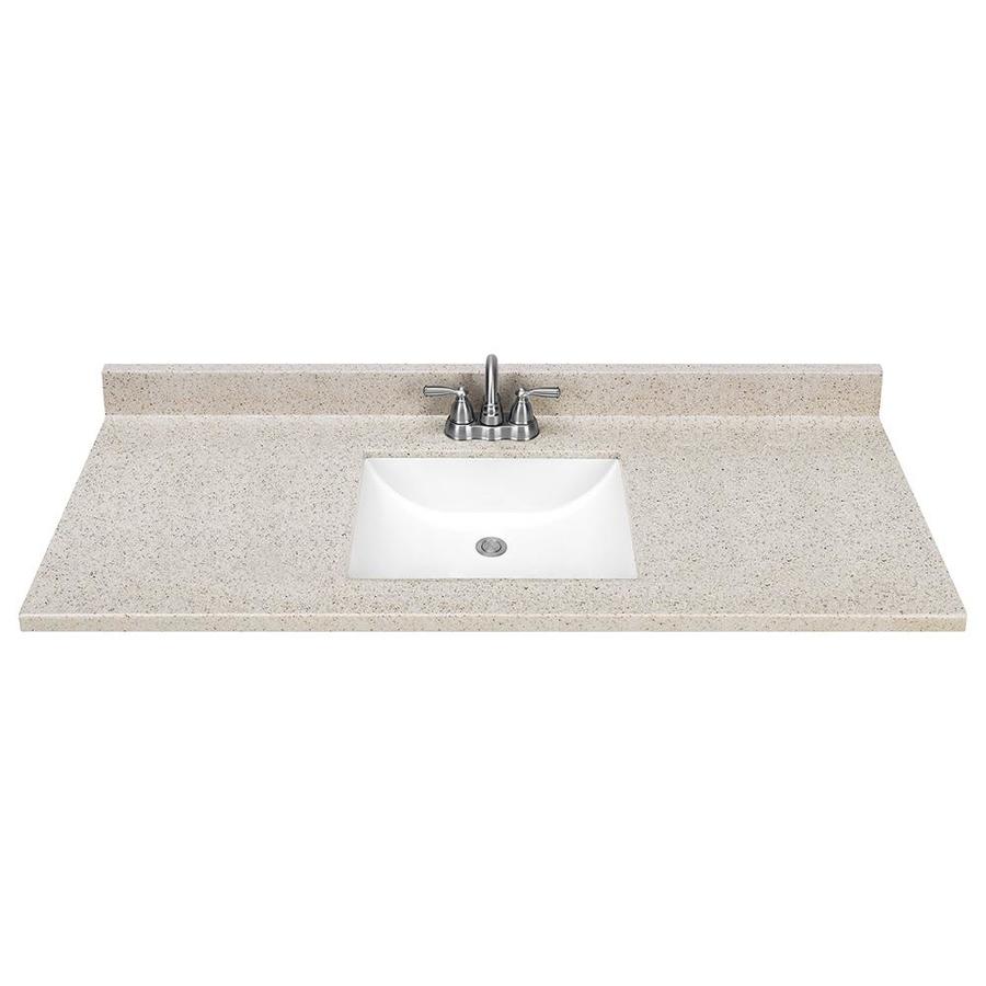 Shop Dune Solid Surface Integral Bathroom Vanity Top 