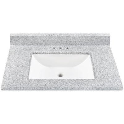 31 In Pepper Solid Surface Bathroom Vanity Top At Lowes Com