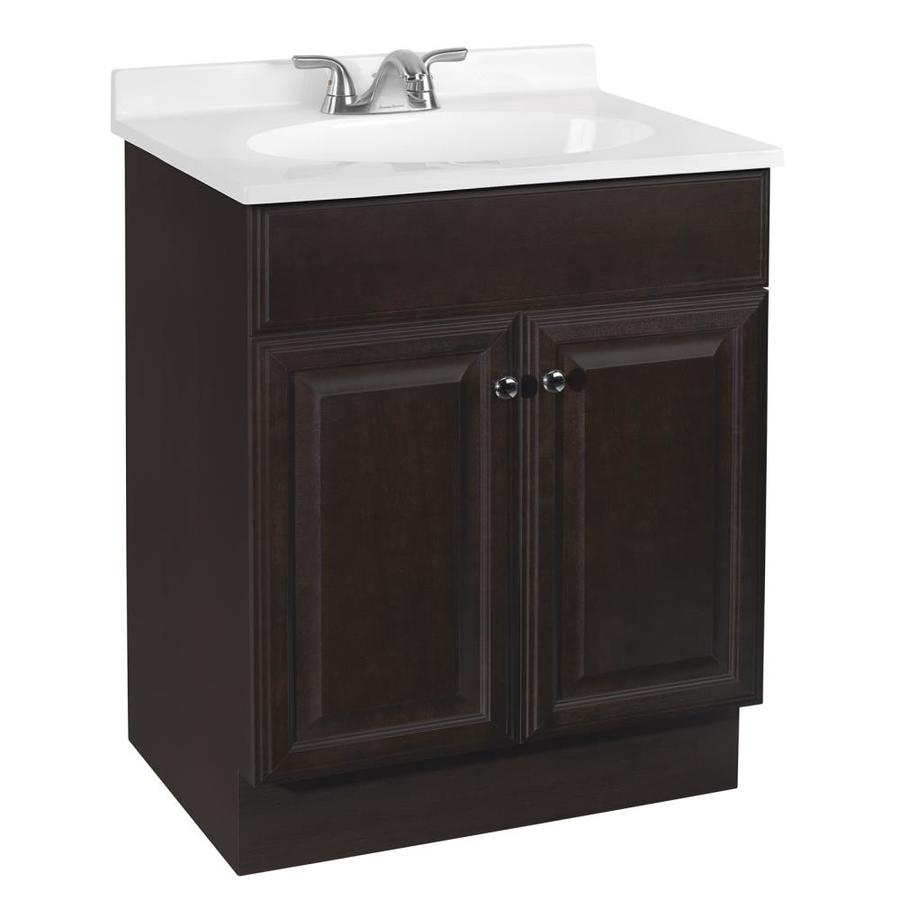 Project Source 24.5-in Java Single Sink Bathroom Vanity ...