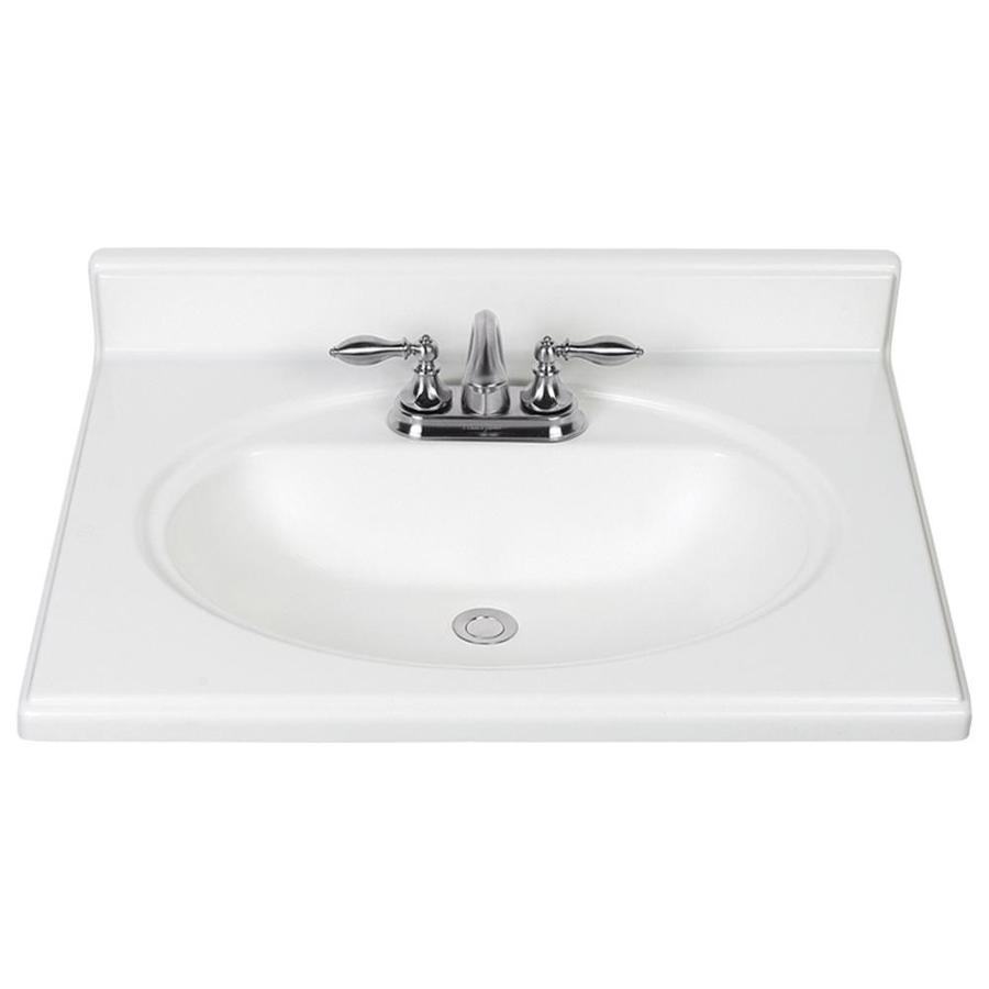 How do you replace a bathroom vanity top?