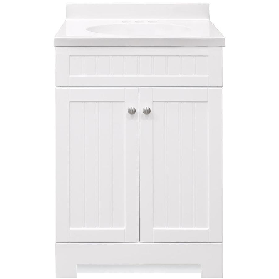 Shop Style Selections Ellenbee White Integrated Single Sink ...