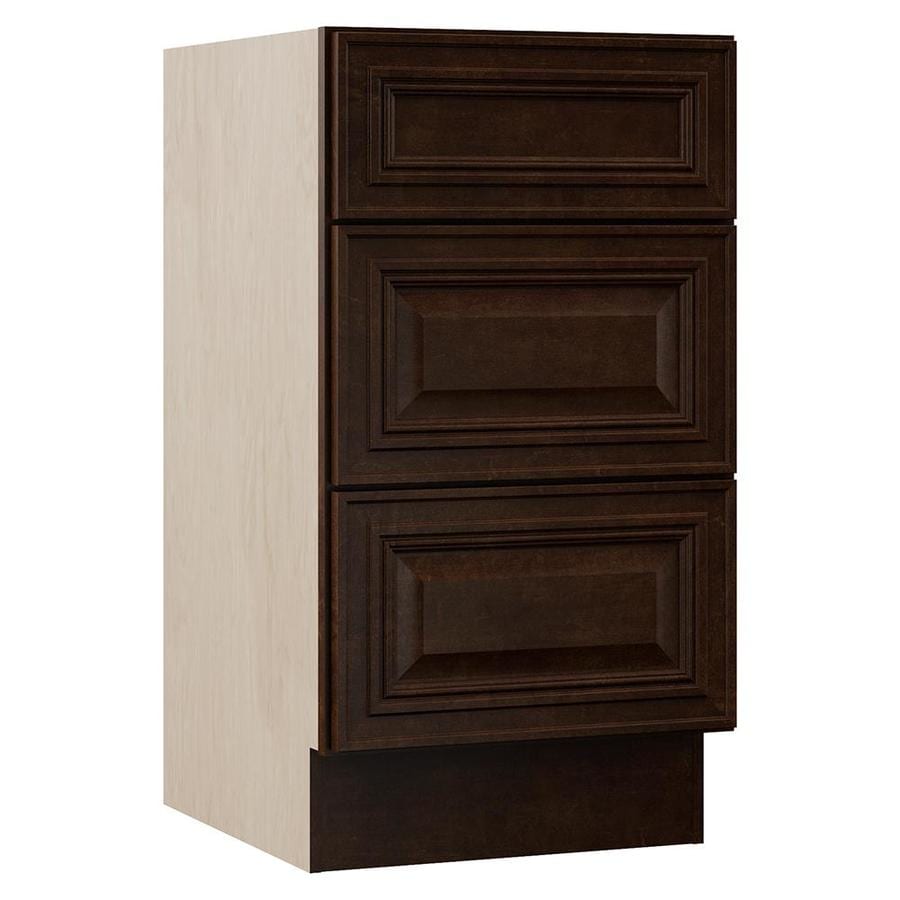 VILLA BATH by RSI Monroe 18-in W x 33.5-in H x 21.5-in D 3-Drawer Freestanding Cabinet Banks