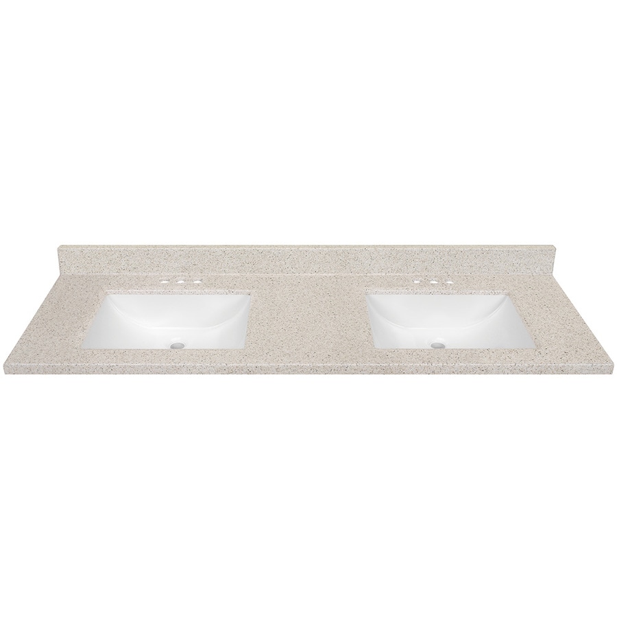 61 In Dune Solid Surface Bathroom Vanity Top At Lowes Com