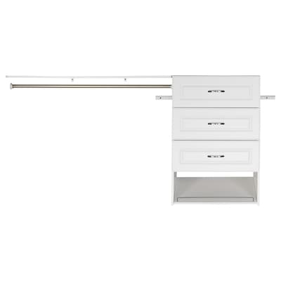 Estate By Rsi 9 5 Ft W X 3 Ft H White Wood Closet Kit At Lowes Com