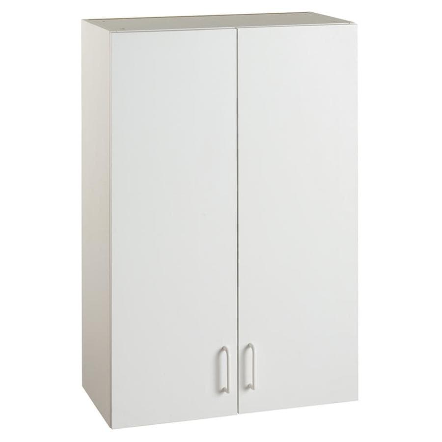 Stor It All 2375 In W Wood Composite Wall Mount Utility Storage Cabinet In The Utility Storage Cabinets Department At Lowescom