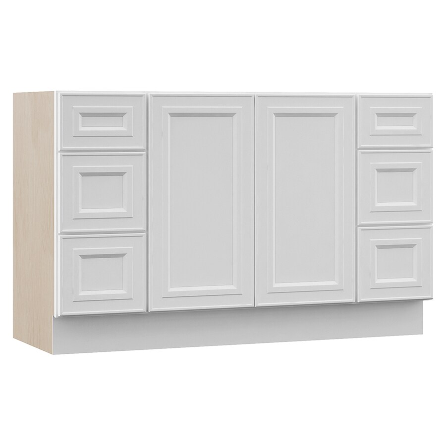 Villa Bath By Rsi Catalina 48 In White Bathroom Vanity Cabinet In The Bathroom Vanities Without Tops Department At Lowes Com