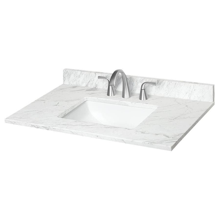 Shop Ariston Natural Marble Undermount Bathroom Vanity Top 