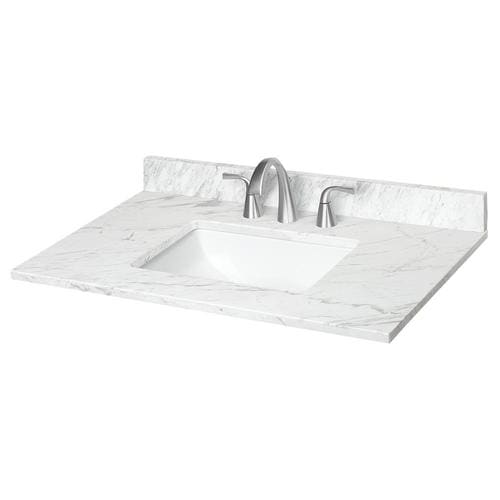 31 In Ariston Natural Marble Bathroom Vanity Top At Lowes Com