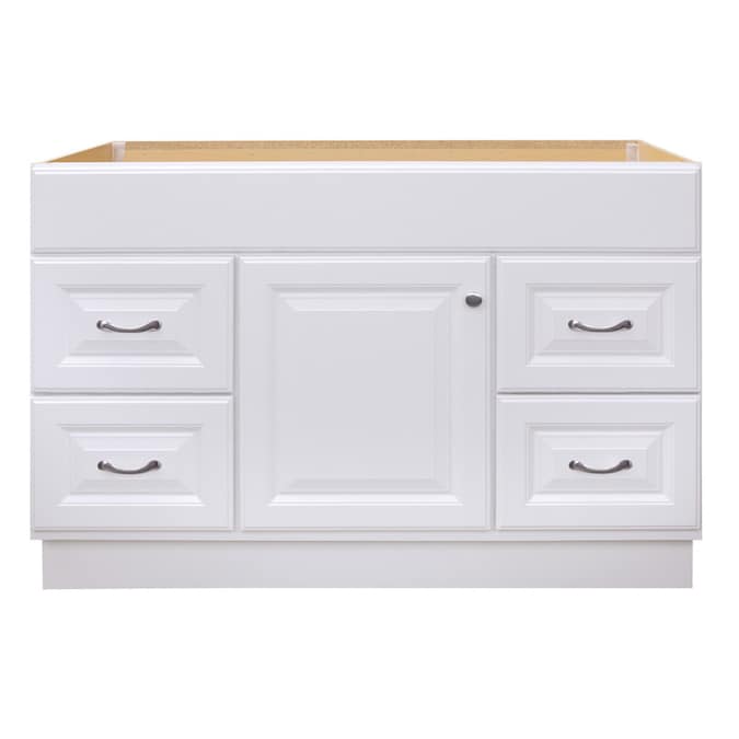 Project Source 48 In White Bathroom Vanity Cabinet In The Bathroom Vanities Without Tops Department At Lowes Com