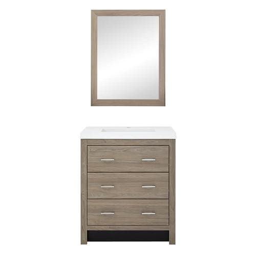 Style Selections 30 5 In Taupe Single Sink Bathroom Vanity With