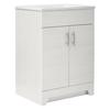 Style Selections Tierra 24.5-in White Single Sink Bathroom Vanity with ...